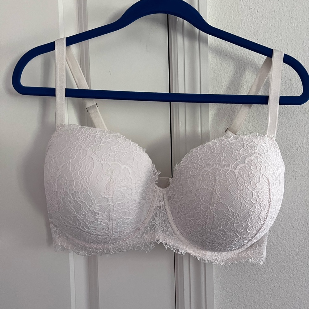 Full cover push up bra- bone white -